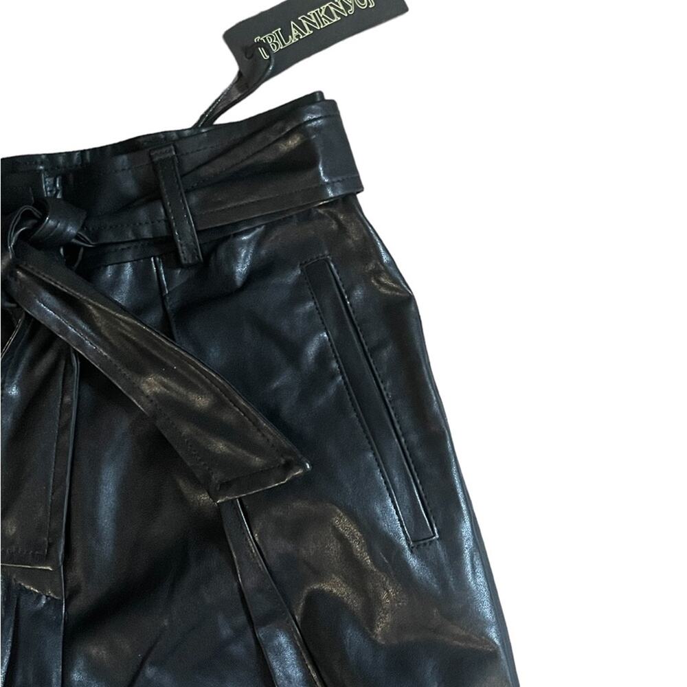 NWT! Blank NYC Off the Record Faux Leather Trouser Pants - Size 25 - Picture 8 of 13